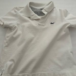 Vineyard Vines boys 4t white polo